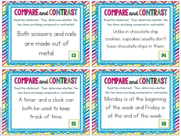 Compare and Contrast Task Cards - Image 4