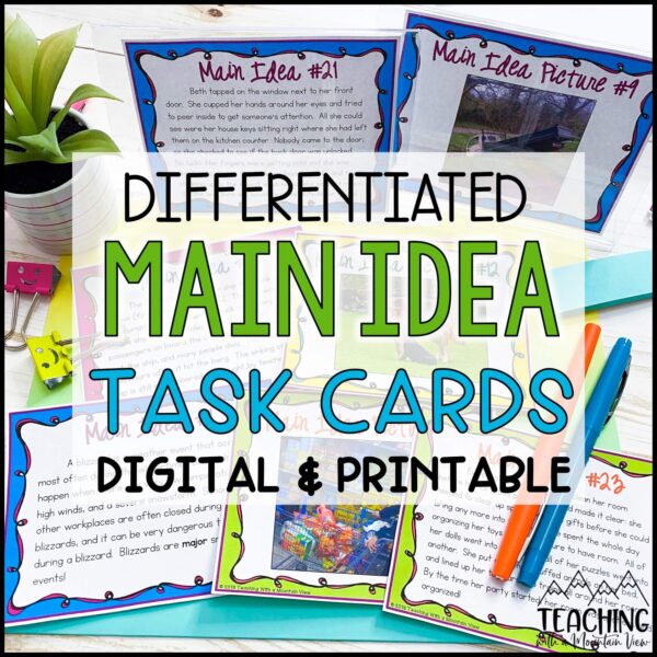 Main Idea Task Cards