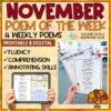 November Poem of the Week | Fluency and Comprehension