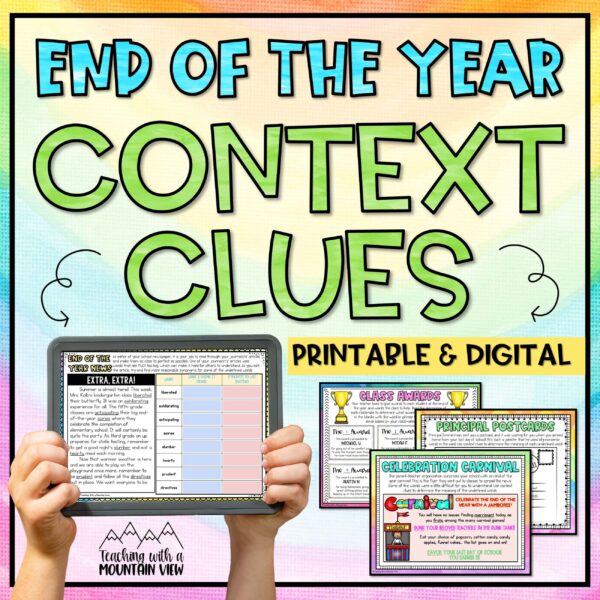 End of the Year Context Clues Activity