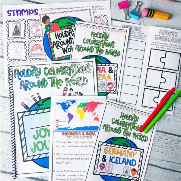 Holidays Around the World Activities Reading | Christmas Around the World - Image 4