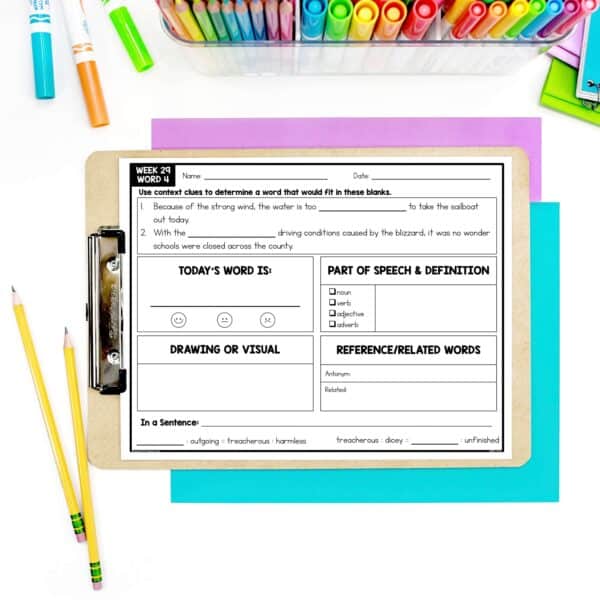 Vocabulary Word of the Day | Monthly Journal and Slides | SET TWO - Image 3