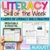 Literacy Skill of the Week | August Reading Passages