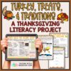Thanksgiving Reading Project | Fall Literacy Activities