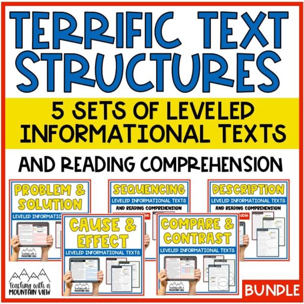 Text Structures Leveled Passages | Reading Comprehension