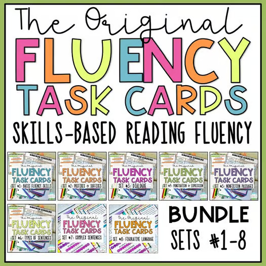 fluency task cards