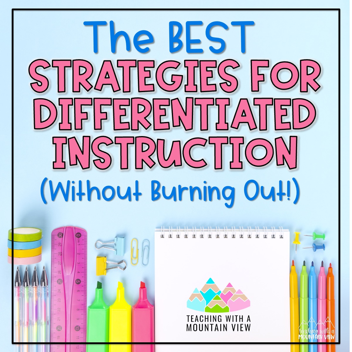 With the right strategies for differentiated instruction, planning tips, resources, and mindset, differentiated instruction doesn’t have to be overwhelming.
